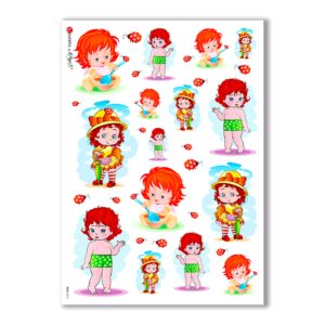 BABY-0012. Carta di riso bambini per decoupage.