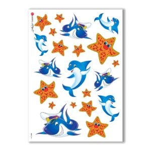 BABY-0014. Carta di riso bambini per decoupage.