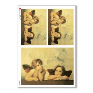 ARTWORK-0005. Carta di riso opere d'arte per decoupage.