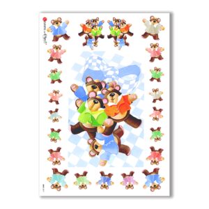 BABY-0017. Carta di riso bambini per decoupage.