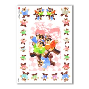 BABY-0018. Carta di riso bambini per decoupage.