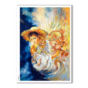 ARTWORK-0010. Carta di riso opere d'arte per decoupage.