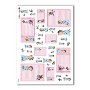 BABY-0025. Carta di riso bambini per decoupage.