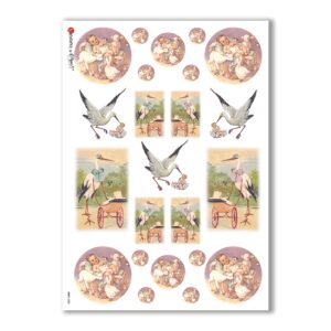 BABY-0028. Carta di riso bambini per decoupage.