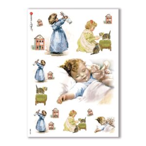 BABY-0029. Carta di riso bambini per decoupage.