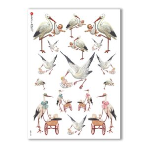 BABY-0032. Carta di riso bambini per decoupage.