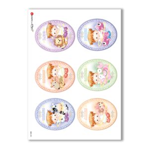 BABY-0033. Carta di riso bambini per decoupage.