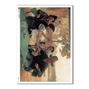 ARTWORK-0025. Carta di riso opere d'arte per decoupage.