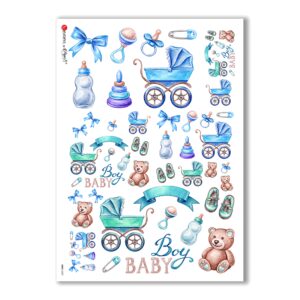 BABY-0037. Carta di riso bambini per decoupage.