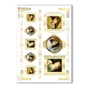 ARTWORK-0033. Carta di riso opere d'arte per decoupage.