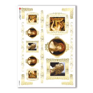 ARTWORK-0034. Carta di riso opere d'arte per decoupage.