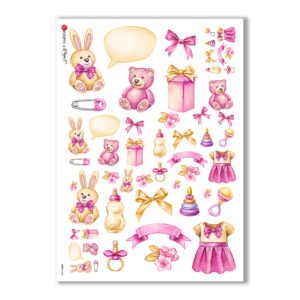 BABY-0040. Carta di riso bambini per decoupage.