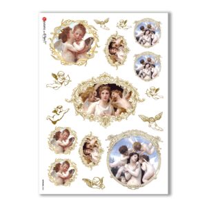 ARTWORK-0035. Carta di riso opere d'arte per decoupage.
