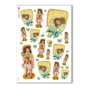 BABY-0043. Carta di riso bambini per decoupage.