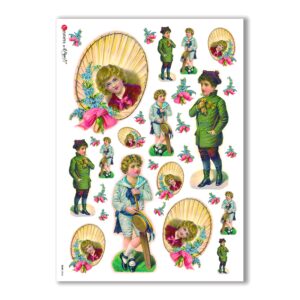 BABY-0044. Carta di riso bambini per decoupage.