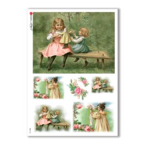 BABY-0046. Carta di riso bambini per decoupage.