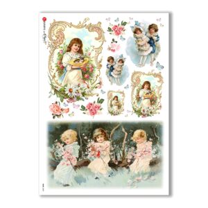 BABY-0049. Carta di riso bambini per decoupage.