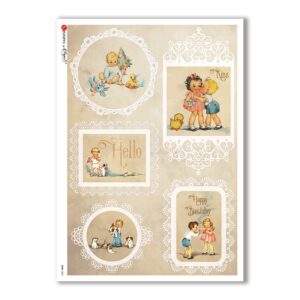 BABY-0057. Carta di riso bambini per decoupage.