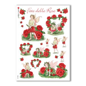 FAIRIES-0003. Carta di riso fate per decoupage.