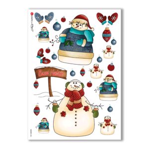 COUNTRY-0004. Carta di riso country per decoupage.
