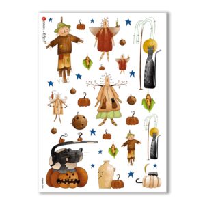 COUNTRY-0008. Carta di riso country per decoupage.