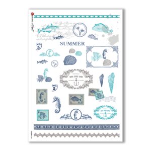 COUNTRY-0025. Carta di riso country per decoupage.