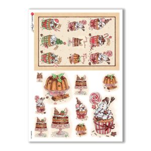 COUNTRY-0028. Carta di riso country per decoupage.