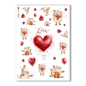 COUNTRY-0032. Carta di riso country per decoupage.