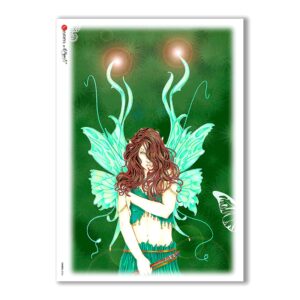 FAIRIES-0024. Carta di riso fate per decoupage.