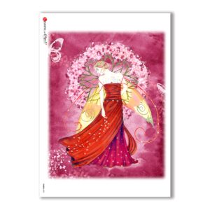 FAIRIES-0025. Carta di riso fate per decoupage.