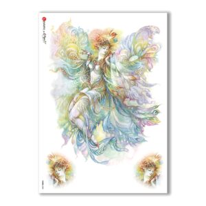 FAIRIES-0032. Carta di riso fate per decoupage.