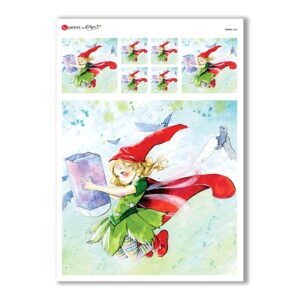 FAIRIES-0036. Carta di riso fate per decoupage.