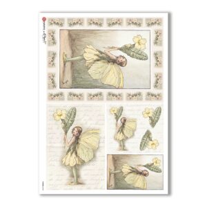 FAIRIES-0048. Carta di riso fate per decoupage.