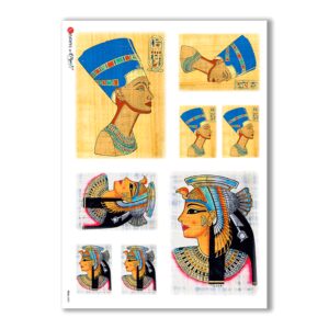 FOLK-0003. Carta di riso etniche per decoupage.