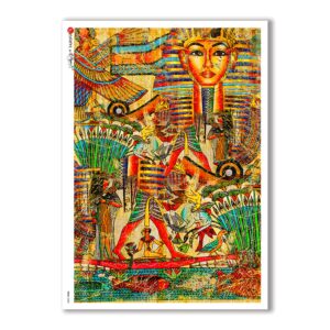 FOLK-0008. Carta di riso etniche per decoupage.