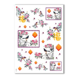 FOLK-0016. Carta di riso etniche per decoupage.