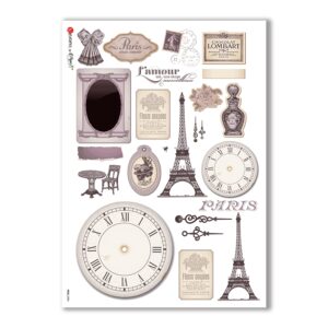FOLK-0034. Carta di riso etniche per decoupage.