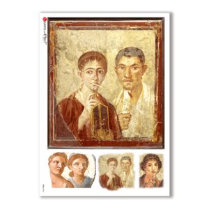 FOLK-0054. Carta di riso etniche per decoupage.