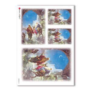 CHRISTMAS-0039. Carta di riso Natale per decoupage.