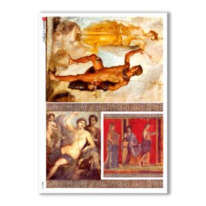 FOLK-0060. Carta di riso etniche per decoupage.