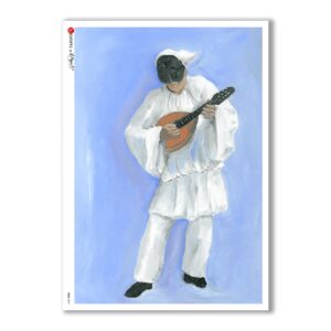 FOLK-0061. Carta di riso etniche per decoupage.