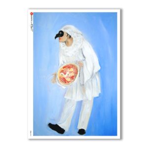 FOLK-0062. Carta di riso etniche per decoupage.