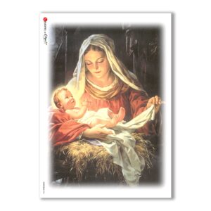 CHRISTMAS-0044. Carta di riso Natale per decoupage.