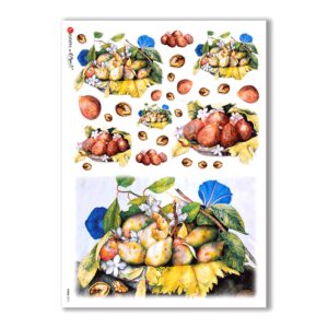 FOOD-0015. Carta di riso cucina per decoupage.