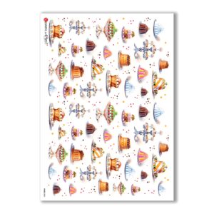 FOOD-0025. Carta di riso cucina per decoupage.