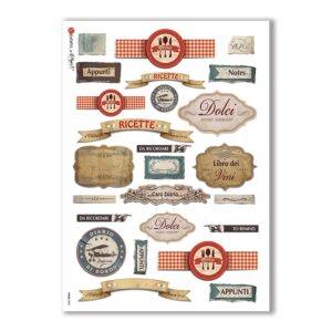 FOOD-0052. Carta di riso cucina per decoupage.