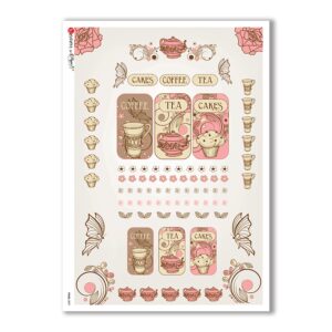 FOOD-0059. Carta di riso cucina per decoupage.