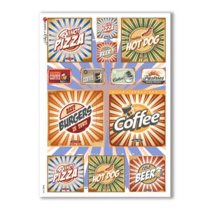 FOOD-0088. Carta di riso cucina per decoupage.