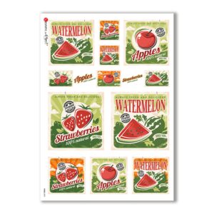 FOOD-0090. Carta di riso cucina per decoupage.