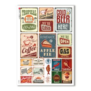 FOOD-0091. Carta di riso cucina per decoupage.